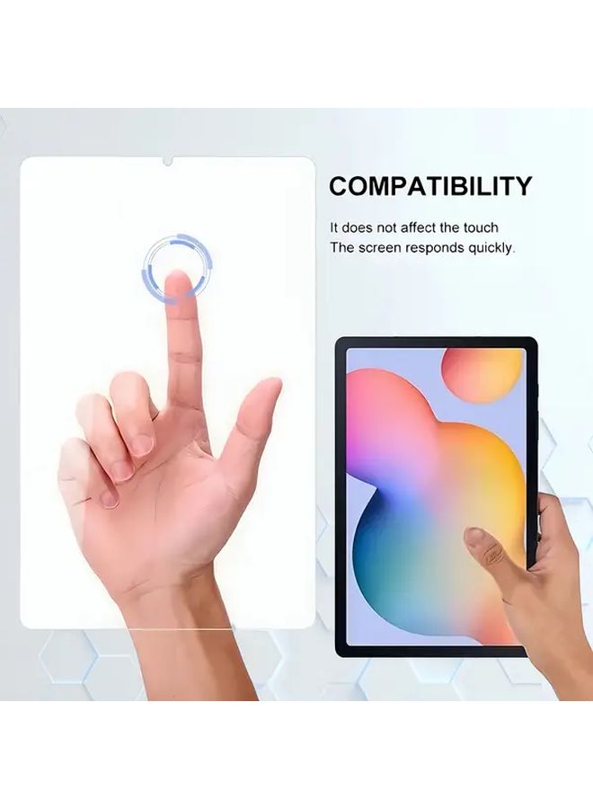 Galaxy Tab S6 Tempered Glass Screen Protector 2 Pack 9H Hardness Anti Fingerprint - Image 5