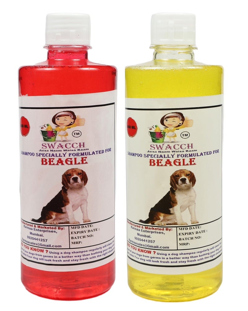 SWACCH Shampoo Specially FORMULATED for Beagle (500ML) (Combo Pack of 2) Strawberry & Lemon - Image 2