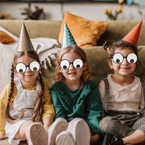 NAKIMO Googly Eyes Glasses Funny Costume Wiggle Eyes Novelty Shades Funny Glasses Accessories for Party (Pack of 1) - Image 4