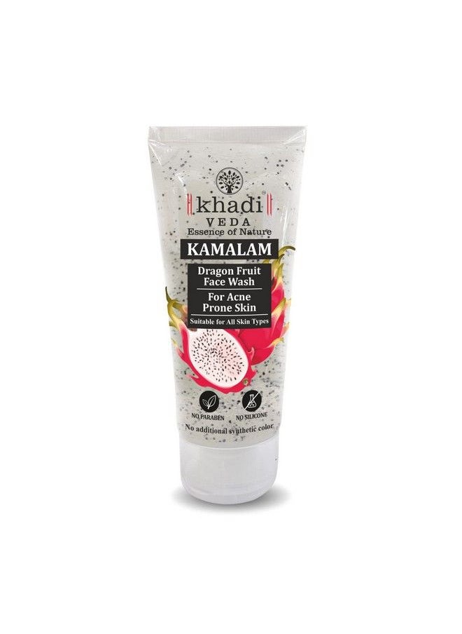 khadi veda - Kamalamdragon Fruit Face Wash For Acne Prone Skin 100 Ml - Image 1