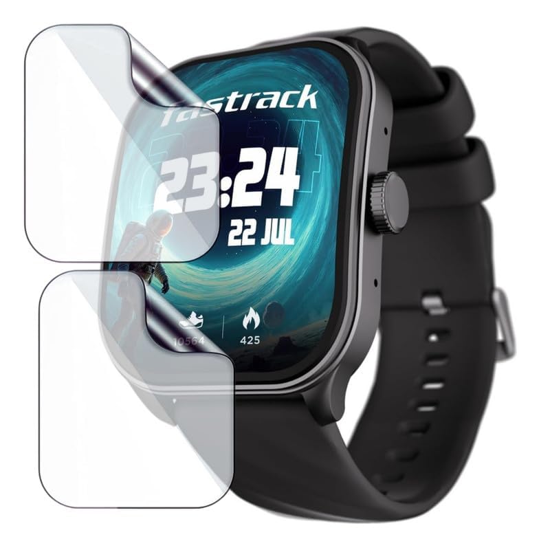 HELLOSCREEN 2-Pack | Screen Protector Guard for Fastrack Limitless Fs2 Pro | 1.96 inch | Smartwatch - Flexible & Ultrathin TPU Film, 9H Scratch Resistant, Bubble Free - Not Tempered Glass - Image 1