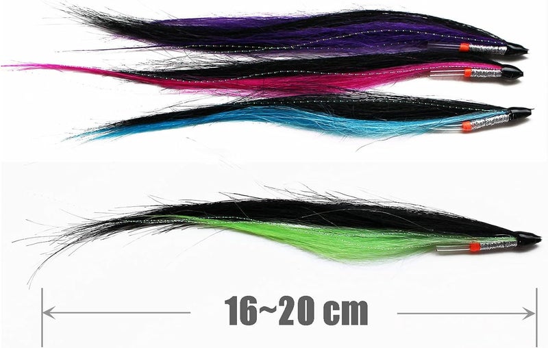 Tigofly 9 pcs/lot 9 Colors Skinny Sunray Shadow 8inch Tube Fly for Salmon Trout Steelhead Fly Fishing Flies Lures Set - Image 4