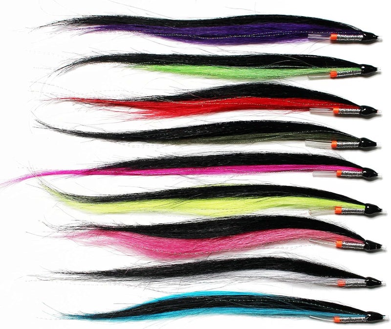 Tigofly 9 pcs/lot 9 Colors Skinny Sunray Shadow 8inch Tube Fly for Salmon Trout Steelhead Fly Fishing Flies Lures Set - Image 1