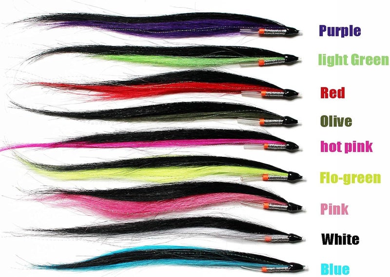 Tigofly 9 pcs/lot 9 Colors Skinny Sunray Shadow 8inch Tube Fly for Salmon Trout Steelhead Fly Fishing Flies Lures Set - Image 3