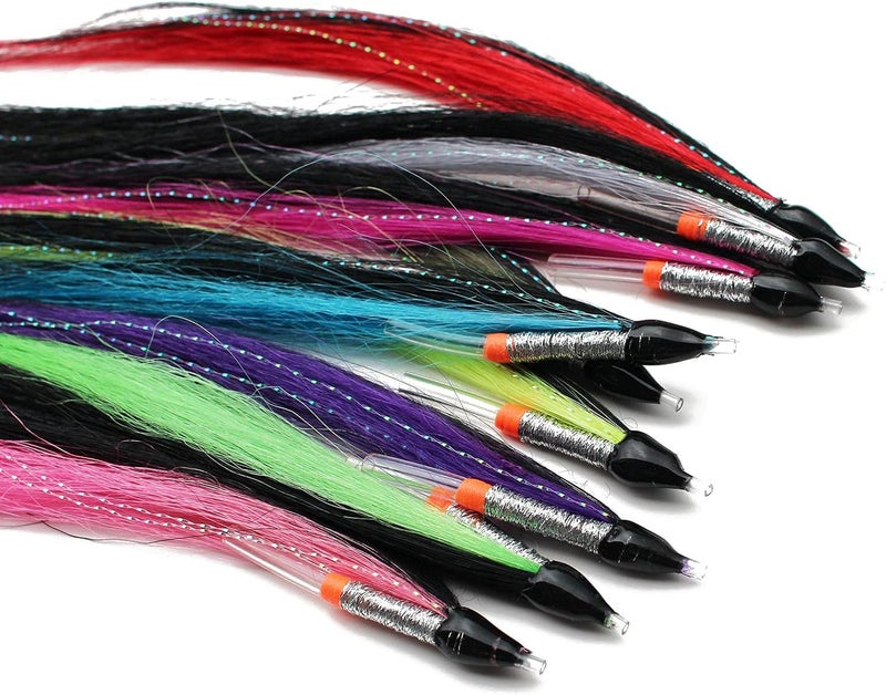 Tigofly 9 pcs/lot 9 Colors Skinny Sunray Shadow 8inch Tube Fly for Salmon Trout Steelhead Fly Fishing Flies Lures Set - Image 2