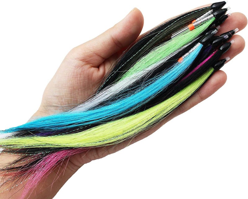 Tigofly 9 pcs/lot 9 Colors Skinny Sunray Shadow 8inch Tube Fly for Salmon Trout Steelhead Fly Fishing Flies Lures Set - Image 5