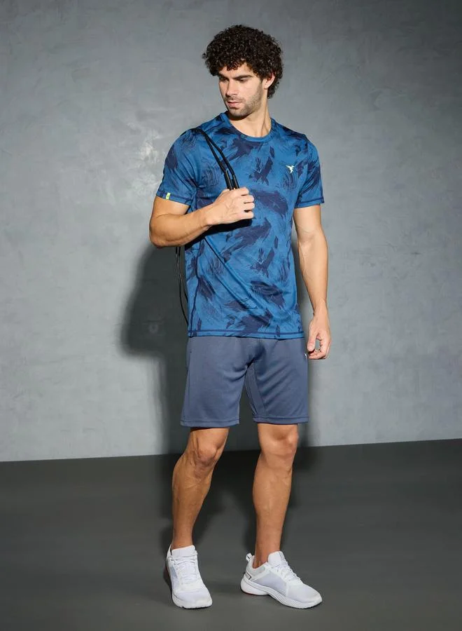 Technosport Technosport Men Solid Slim Fit Shorts