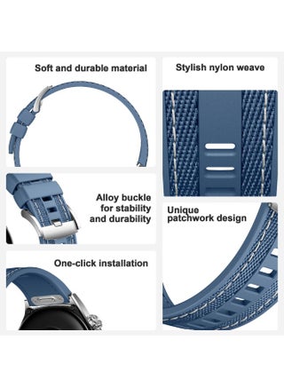 22mm Silicone Watch Strap Compatible with Huawei Watch GT6/GT6 Pro/GT5/GT5 Pro/4/3/GT Runner 46mm, Soft Watch Band for Huawei Watch 4/3 46mm, Quick Release Breathable Watchband for Galaxy Watch 3 45mm Straps, Black - view 3