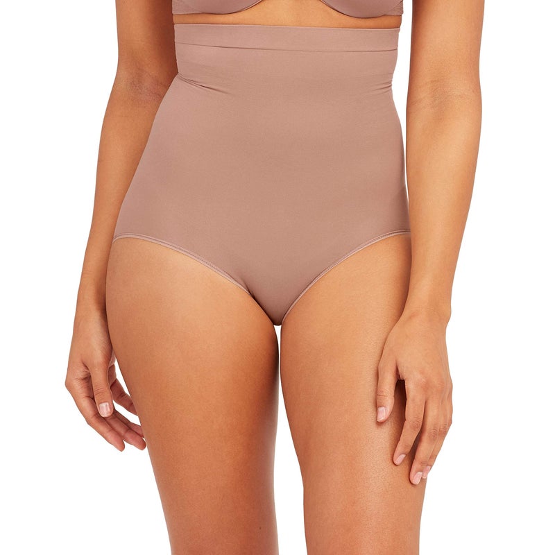 SPANXsculpt Power Series High-Waisted Brief - Lightweight All-Day Comfort - Core Control Shapewear - High-Waisted Underwear - Cafe Au Lait - Small - Image 1