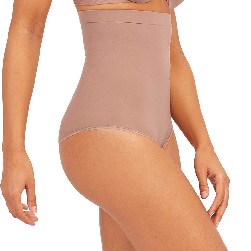 SPANXsculpt Power Series High-Waisted Brief - Lightweight All-Day Comfort - Core Control Shapewear - High-Waisted Underwear - Cafe Au Lait - Small - Image 3