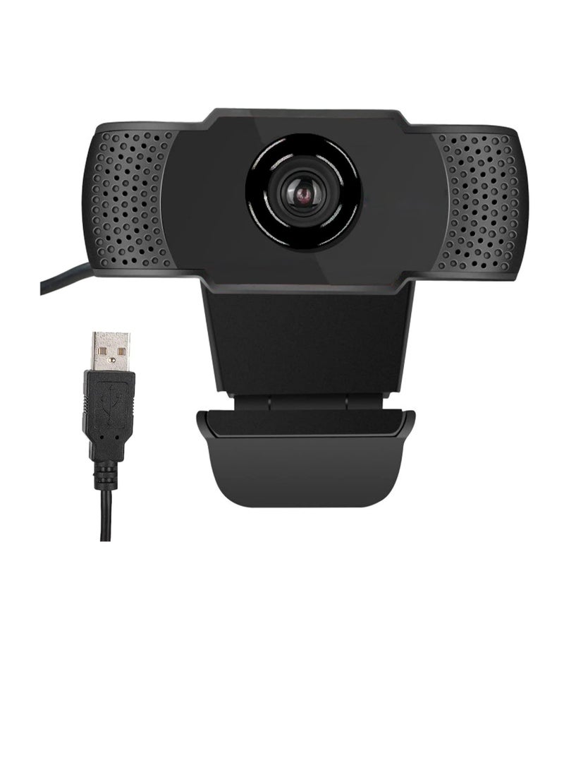 كاميرا كمبيوتر Yanmis مع محرك أقراص مجاني USB 2.0 1920 x 1080 30 هرتز مع ميكروفون مدمج، كاميرا ويب 1080 بكسل لمكالمات الفيديو، تسجيل في الوقت الحقيقي - Image 1