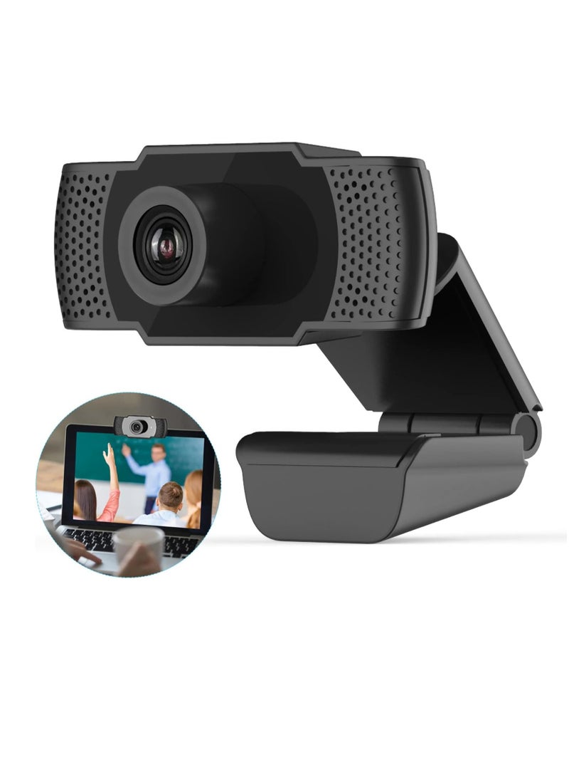 كاميرا كمبيوتر Yanmis مع محرك أقراص مجاني USB 2.0 1920 x 1080 30 هرتز مع ميكروفون مدمج، كاميرا ويب 1080 بكسل لمكالمات الفيديو، تسجيل في الوقت الحقيقي - Image 4