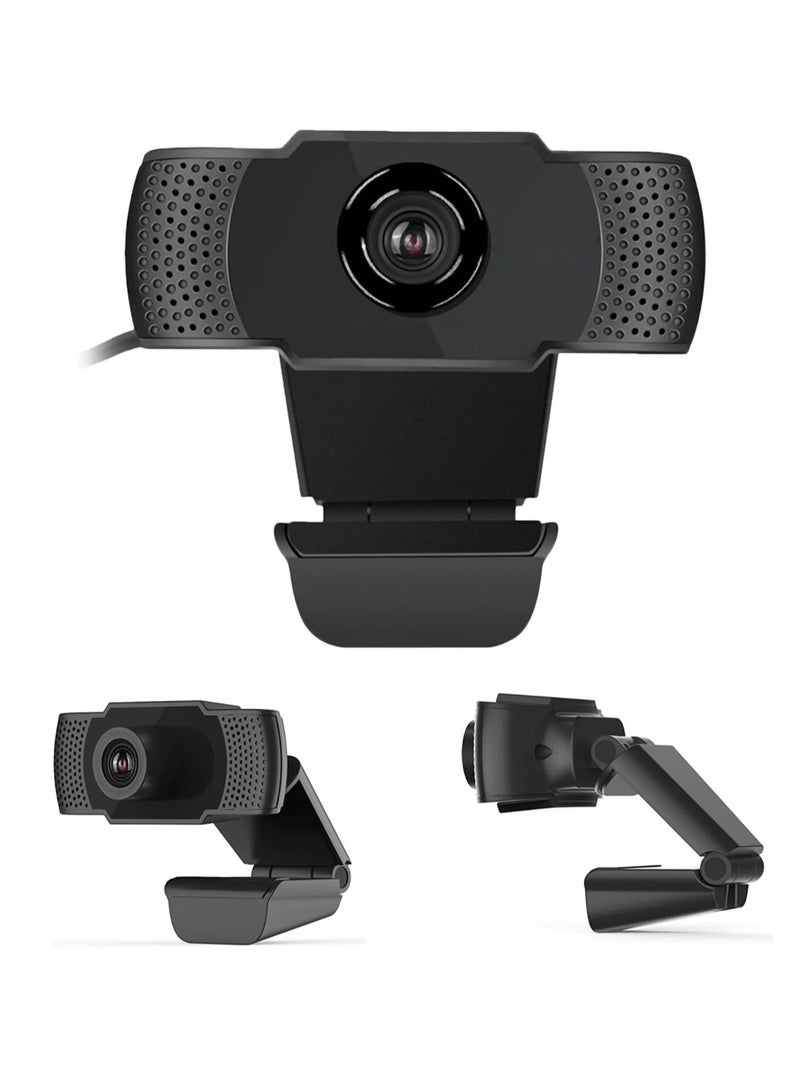 كاميرا كمبيوتر Yanmis مع محرك أقراص مجاني USB 2.0 1920 x 1080 30 هرتز مع ميكروفون مدمج، كاميرا ويب 1080 بكسل لمكالمات الفيديو، تسجيل في الوقت الحقيقي - Image 5