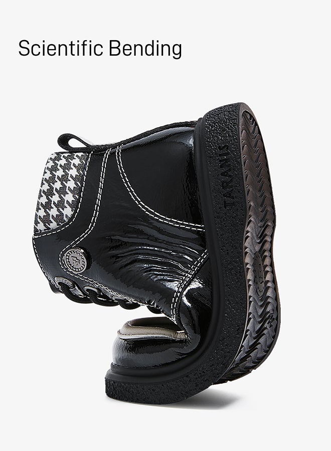 Taranis Taranis Children's Shoes Patent Chess Boots Gleaming Checkered Boots  - Image 3
