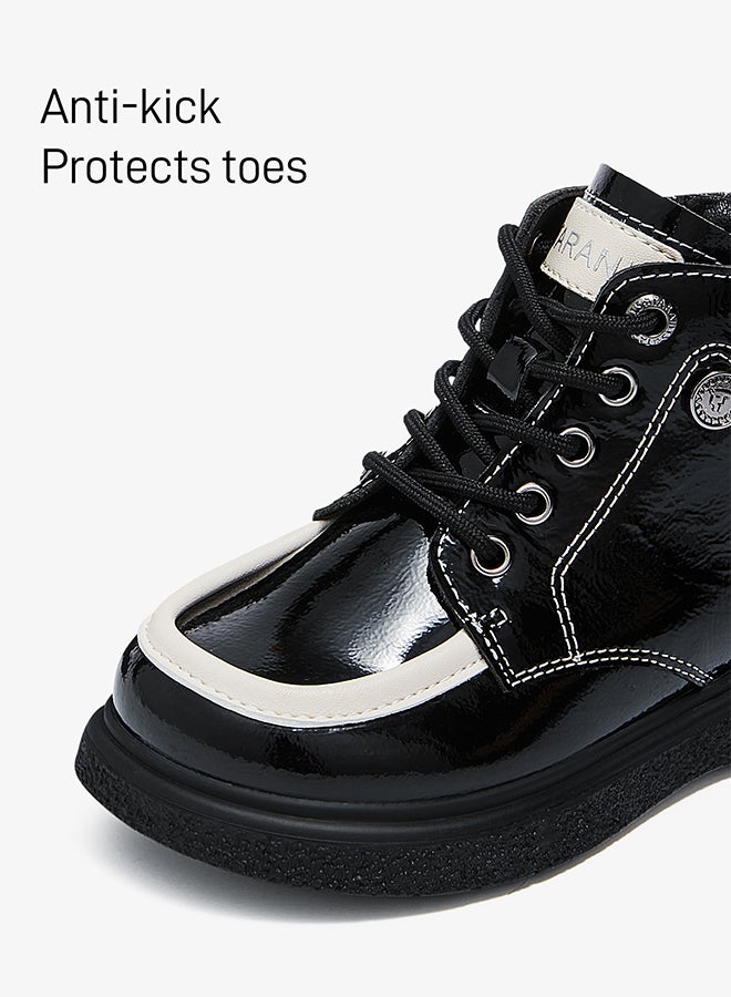 Taranis Taranis Children's Shoes Patent Chess Boots Gleaming Checkered Boots  - Image 2