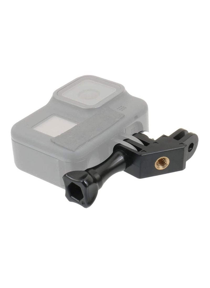 Generic - 90 Degree Direction Vertical Mount Elbow Adapter w/Thumb Screw Compatible with Insta360 ONE X3/X2/X/Gopro Hero/DJI Osmo Action 2/YI/Campark/AKASO/SJCAM Action Cameras - Image 1