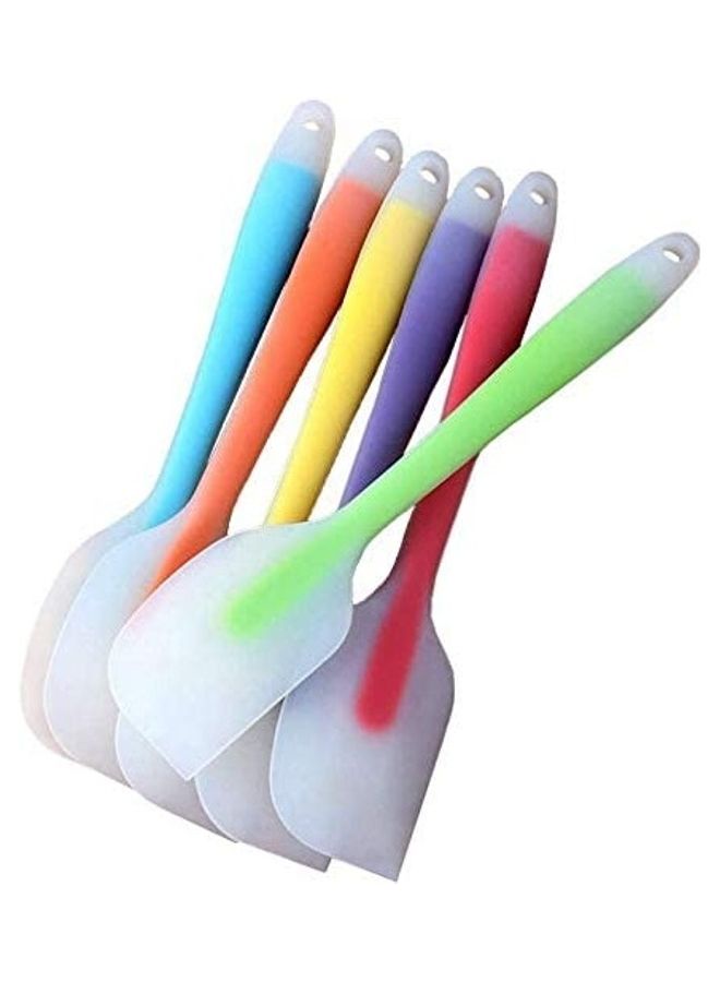 NIBEMINENT 6-Piece Heat Resistant Non-Stick Silicone Spatula Set Multicolour One Size - Image 1