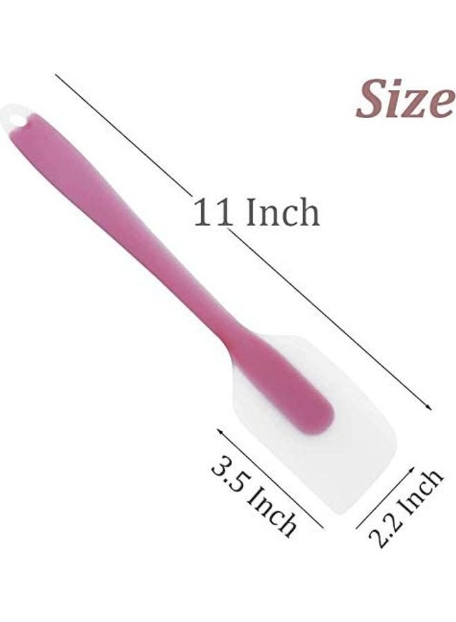 NIBEMINENT 6-Piece Heat Resistant Non-Stick Silicone Spatula Set Multicolour One Size - Image 3