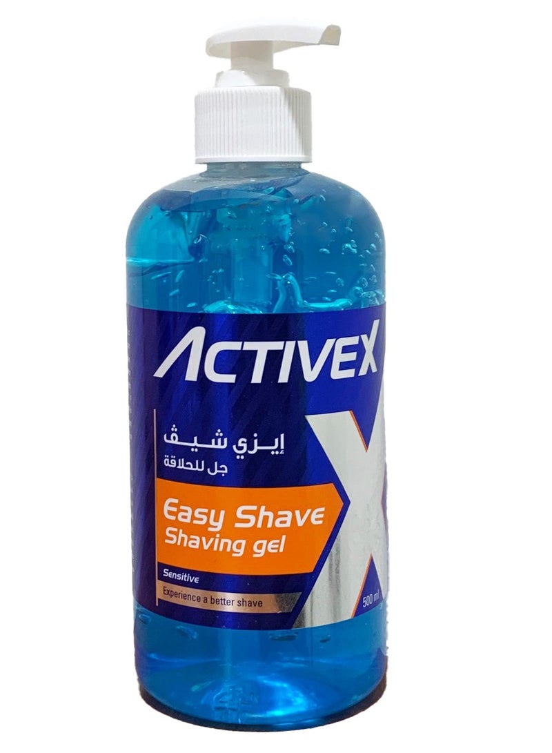 ActiveX Sensitive Shaving Gel Pump - Gentle & Soothing Shave - 500ml