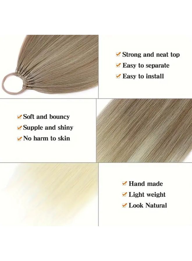 24 Inch Straight Synthetic Ponytail Hair Extension With Hair Tie For Women Party Cosplay - Image 2