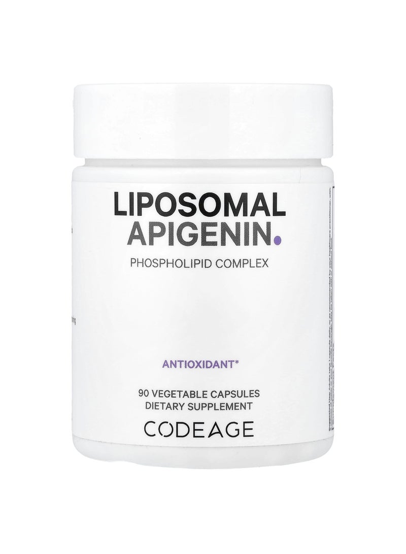 Codeage Liposomal Apigenin, Phospholipid Complex, 90 Vegetable Capsules (50 mg per Capsule)