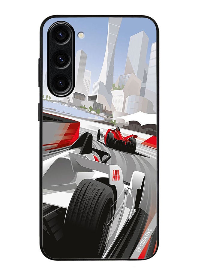 Protective Case Cover For Samsung Galaxy S23 F1 Car Racing Design Multicolour