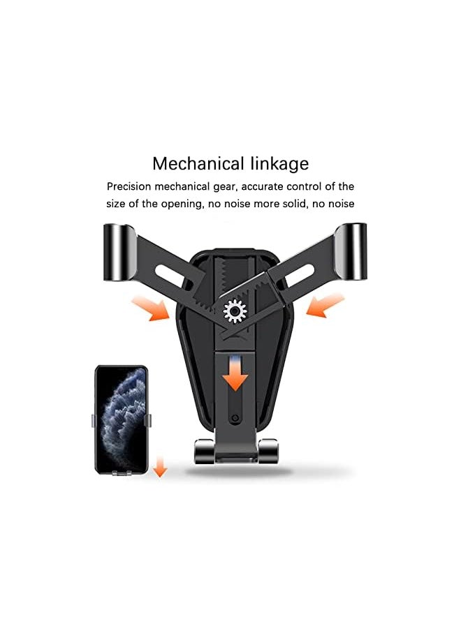 Tepengdie - Gravity Car Air Vent Mount Cell Phone Holder (Black) - Image 1
