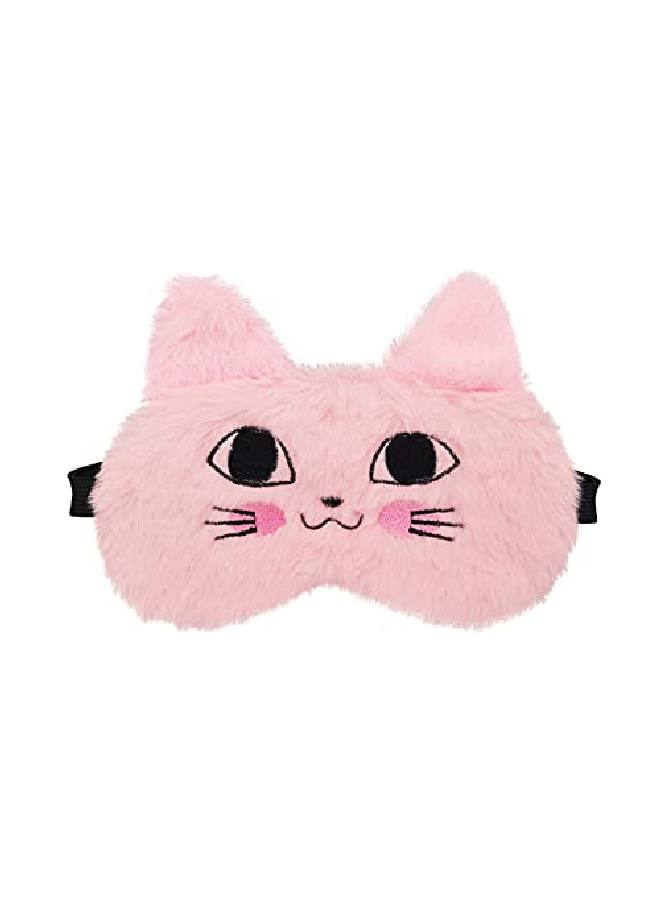 Jenna ™ Cute Tomcat Sleeping Eye Shade Mask Cover for Insomnia Meditation Puffy Eyes and Dark Circles (Pink) - Image 2