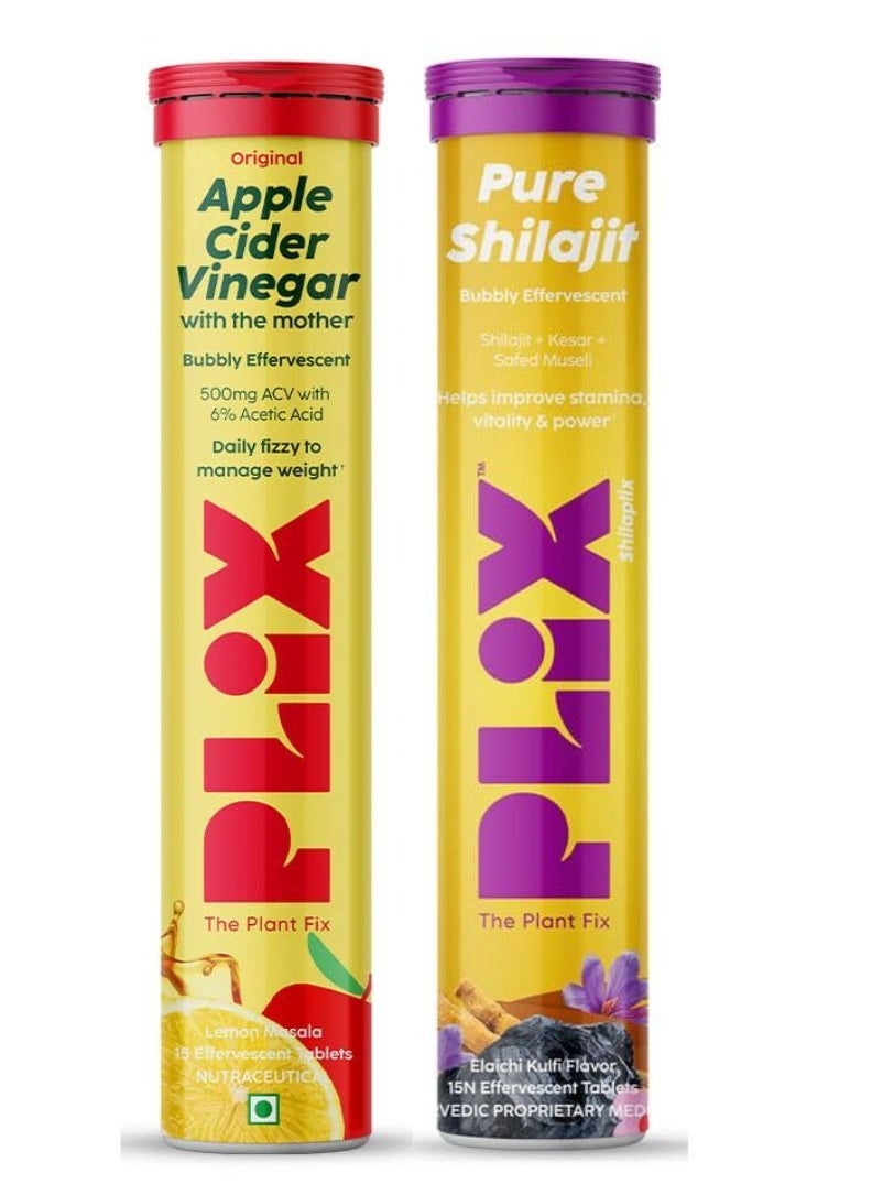 PLIX THE PLANT FIX - Apple Cider Vinegar And Shilajit Combo - Image 1