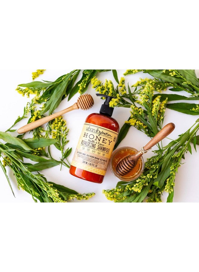 إربان هايدريشن مجموعة شامبو وبلسم Honey Health And Repair ثنائية | خالية من الكبريتات والبارابين والصبغة، تنظف وترطب وتصلح الشعر للحصول على شعر صحي ولامع، لجميع أنواع الشعر، 16.9 أونصة سائلة - Image 5