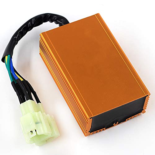 Trkimal Upgrade Racing Tuning DC Cdi Box 6pin + Spark Plug for GY6 125cc 150cc 250cc 4 stroke 152QMI/157QMJ Engine, Moped Scooter ATV Go Kart No Rev Limit - Image 3