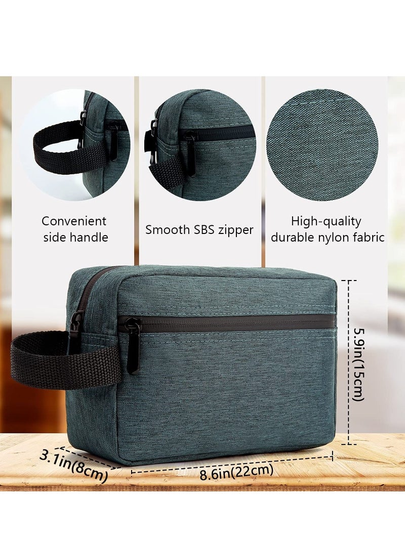 Generic Travel Toiletry Bag for Women and Men, Water-resistant Shaving Bag for Toiletries Accessories, Foldable Storage Bags with Divider and Handle for Cosmetics Toiletries Brushes Tools (Gray)  - Image 5