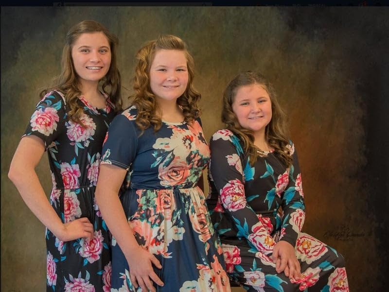 Kate 6.5ft(W) x10ft(H) Abstract Photography Backdrops Microfiber Brown/Green Portrait Photography Studio Background(A Little Green) - Image 4