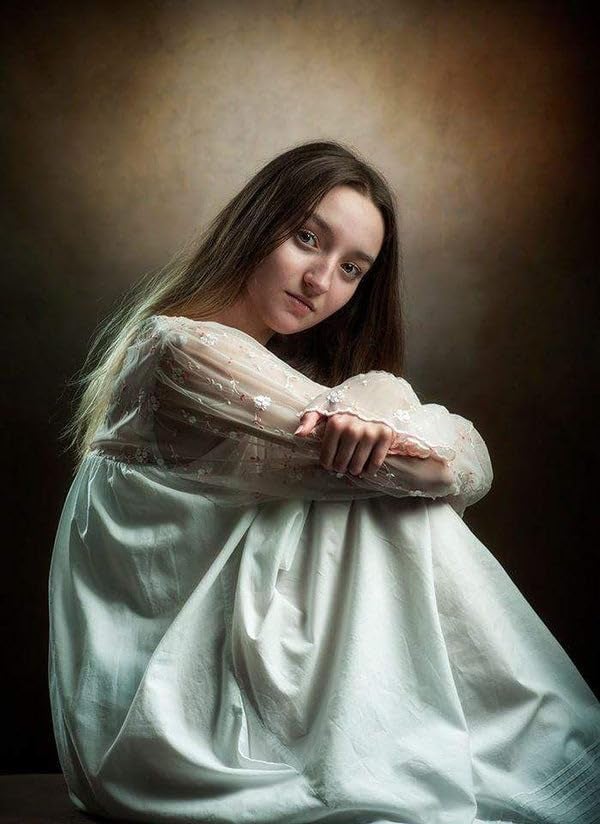 Kate 6.5ft(W) x10ft(H) Abstract Photography Backdrops Microfiber Brown/Green Portrait Photography Studio Background(A Little Green) - Image 3