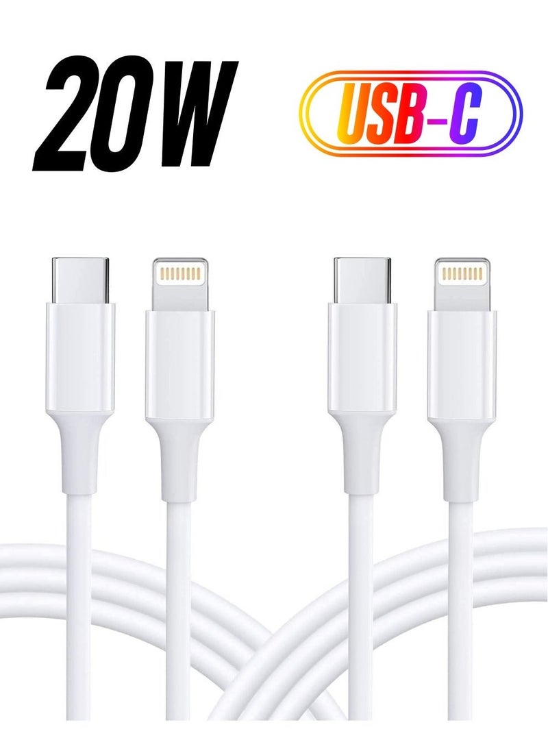USB TYPE C CHARGING CABLE (IPhone 13 Charger Cable [MFi Certified] USB C to Lightning Fast Charging Cable Compatible for iPhone 13 Pro/13 Pro Max/13/13 mini, ipad 9, 12 mini/12 Pro Max -White 1M) - Image 1