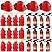 Liliful 36 Pcs Fireman Birthday Party Supplies Including 12 Firefighter Helmet 12 Fire Hydrant Cups with Lids 12 Fire Extinguisher Squirt Toys for Fire Theme Party Supplies - Image 2