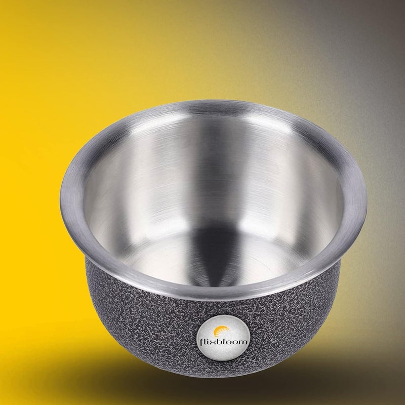 FLIXBLOOM Flixbloom Ambitious Kitchen Cookware Utensil Hard Anodised Induction BottomLPG Gas Stovetop Friendly Cooking Serving TopeBhagonaHandiPatila Tope with Lid 6L7L Utensil Set  - Image 5