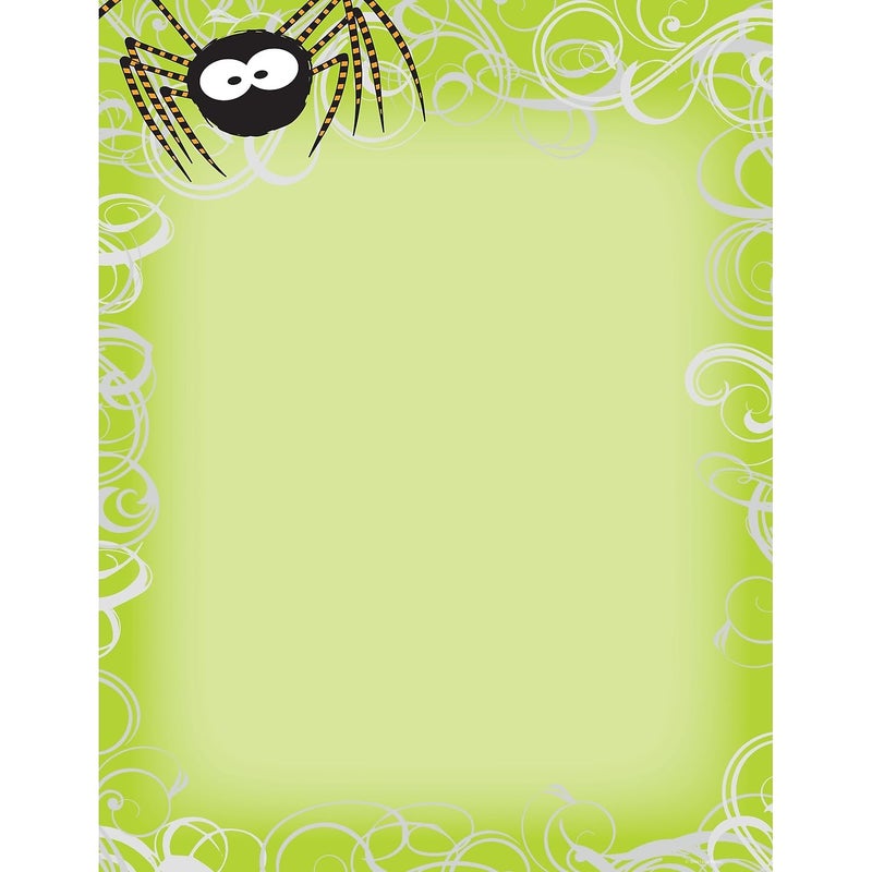 Great Papers Halloween Spider Swirls Letterhead and Printer Paper Imprintable Stationery 80 Sheets 85 x 11 2014063
