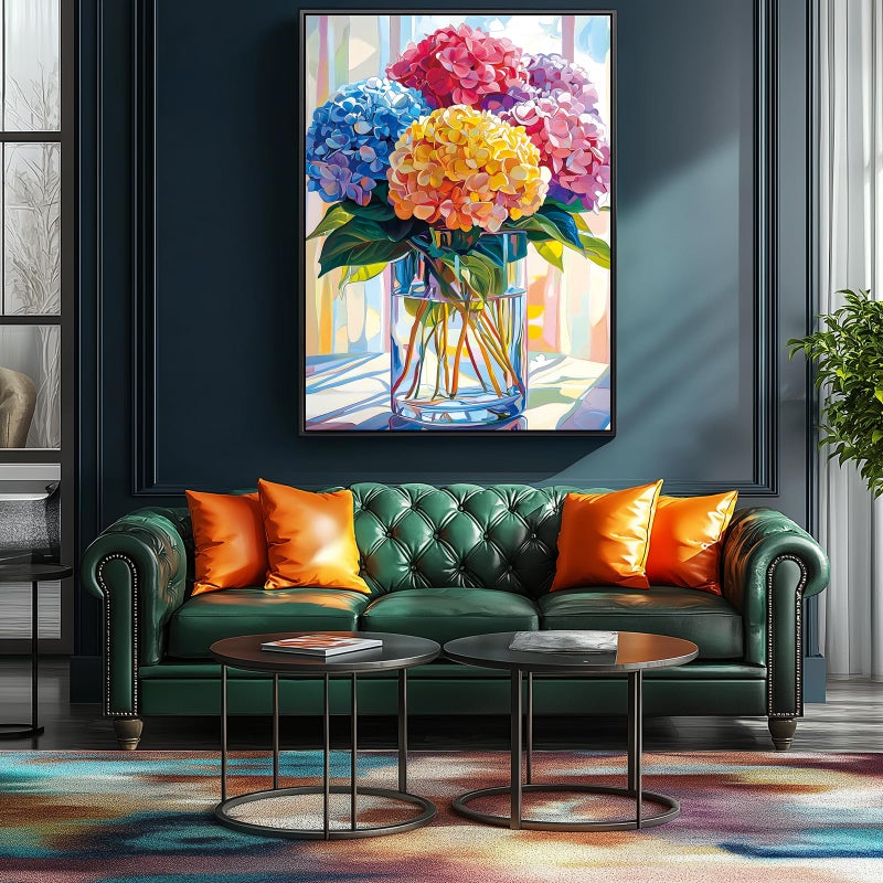 Blueforest 500 Piece Puzzles for Adults, Colorful Hydrangeas Puzzle for Adults, Hard Challenge Art Jigsaw Puzzles, for Gifts Halloween Birthday Party Family, 23 * 15 inchches inch Dust Free - Image 2