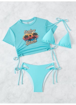 European And American Style Solid Color Fixed Edition Printed Split Bikini Swimsuit Three-piece Swimsuit-Color:Sky Blue-Size:M - pzsku/ZB31C24CEB653DA4D06EBZ/45/1746184404/ef03b963-def7-4da8-9184-31a0376158d8