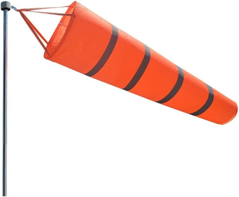 Bettli Airport Windsock RipStop Outdoor Rainbow Wind Measurement Sock Bag with Reflective Belt 60