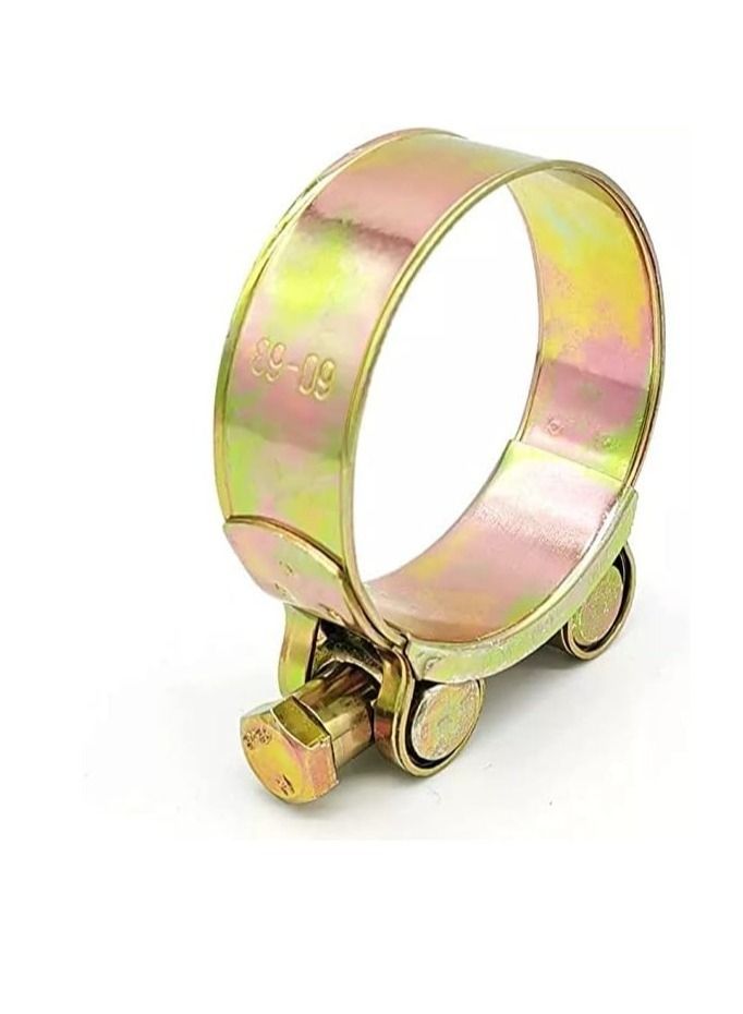 عباسلي مشبك خرطوم على شكل T-Bolt مطلي بالزنك - Image 1