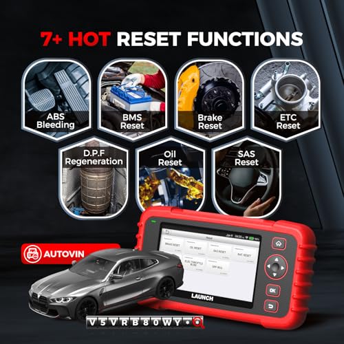 LAUNCH OBD2 Scanner CRP123X V2.0, 2025 Lifetime Free Update Diagnostic Scan Tool, Car Check Engine Code Reader with Oil/Brake/SAS/BMS/D.P.F/ABS Bleeding/Throttle Reset, FCA SGW, Auto VIN, Battery Test - Image 3