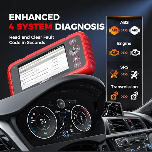 LAUNCH OBD2 Scanner CRP123X V2.0, 2025 Lifetime Free Update Diagnostic Scan Tool, Car Check Engine Code Reader with Oil/Brake/SAS/BMS/D.P.F/ABS Bleeding/Throttle Reset, FCA SGW, Auto VIN, Battery Test - Image 5