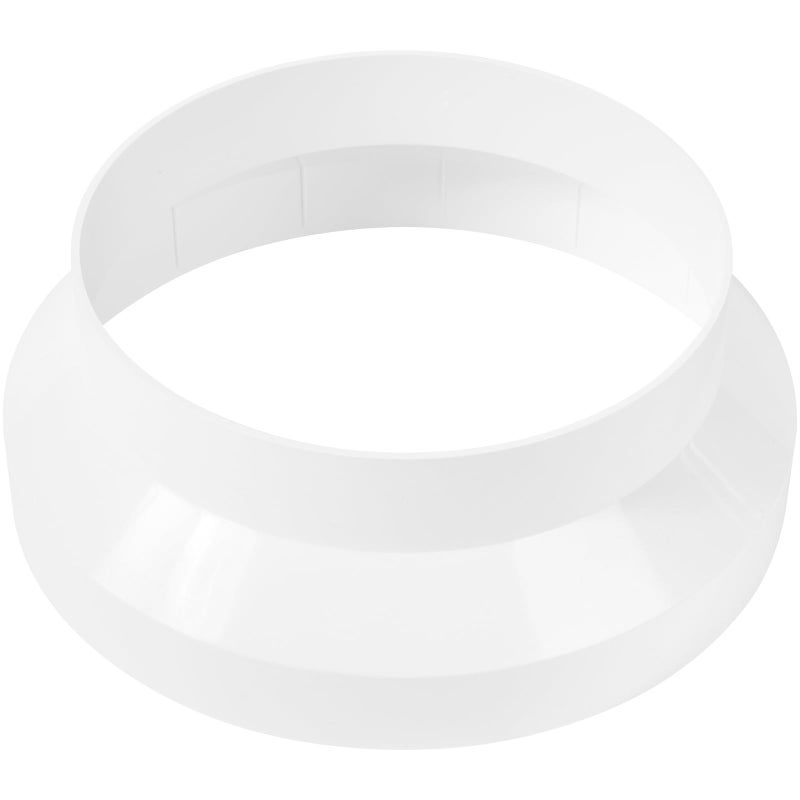 5 to 6 Inch Duct Adapter Round Duct Fitting Pipe IncreaserReducer PVC DWV Drain Waste and Vent Coupling Plastic White