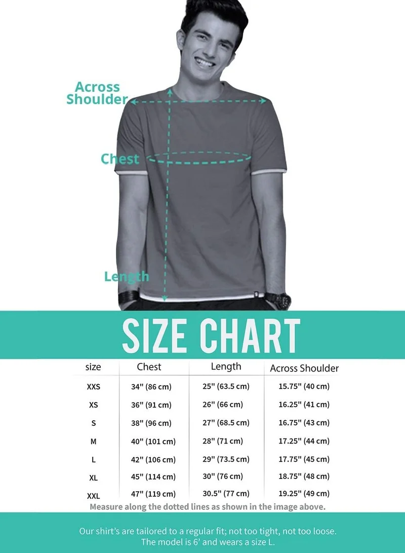 ذا سوليد ستور تي شيرت أساسي كبير الحجم للرجال والأولاد بياقة دائرية ونصف كم