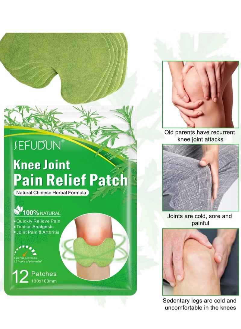 Sefudun Chinese Herbal Natural Knee Joint Pain Relief Patch Knee Pain Treatment Plaster and Pads for Knee - Image 2