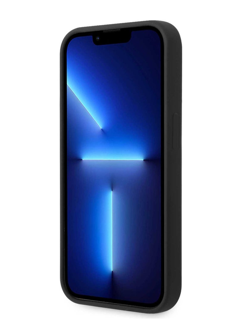 BMW Silicone Case with Metal Logo for iPhone 15 Pro - Black - Image 3