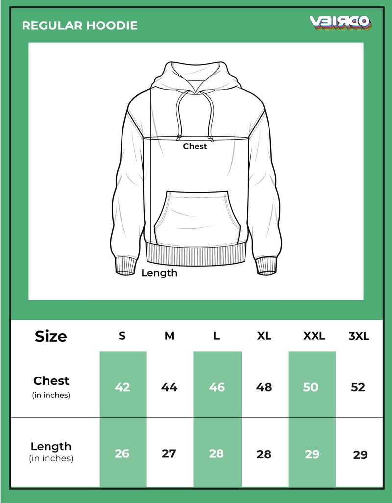 Veirdo Cotton Fleece Regular Fit Hooded Sweatshirt Full Sleeves Skull Back Graphic Printed Jumper Power Blue Sweatshirt for Men & Boys (W_05_Skull_LB_L) - Image 4