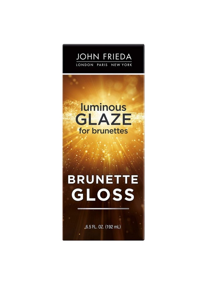 John Frieda - Brilliant Brunette Luminous Glaze Colour Enhancing Glaze Designed To Fill Damaged Areas For Smooth Glossy Brown Color 6.5 Ounce (Packaging May Vary) - Image 1